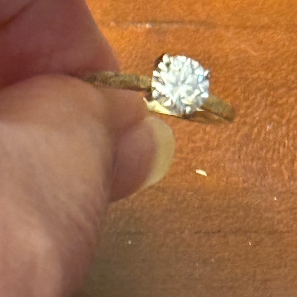 🌹14K gold 1.1 carat moissanite diamond ring - Picture 3 of 16